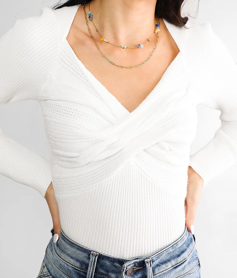 Twisted Front Sweater