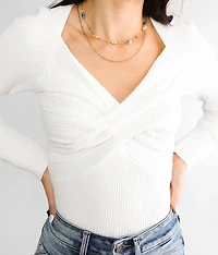 Twisted Front Sweater
