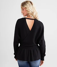 Surplice Peplum Top