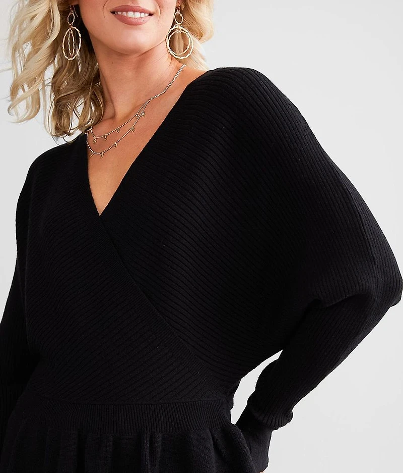 Surplice Peplum Top