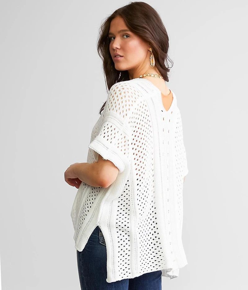Pointelle Dolman Sweater