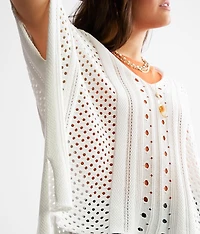 Pointelle Dolman Sweater