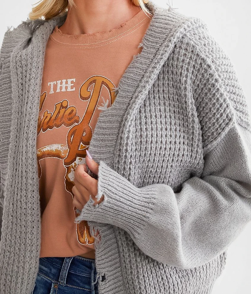 Hooded Cardigan Sweater