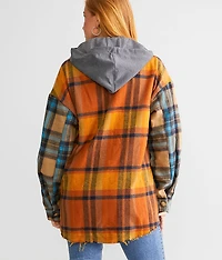 Flannel Hooded Shacket
