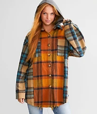 Flannel Hooded Shacket