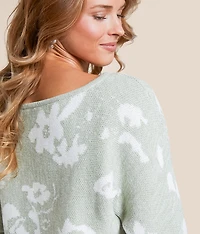 Floral Cropped Sweater