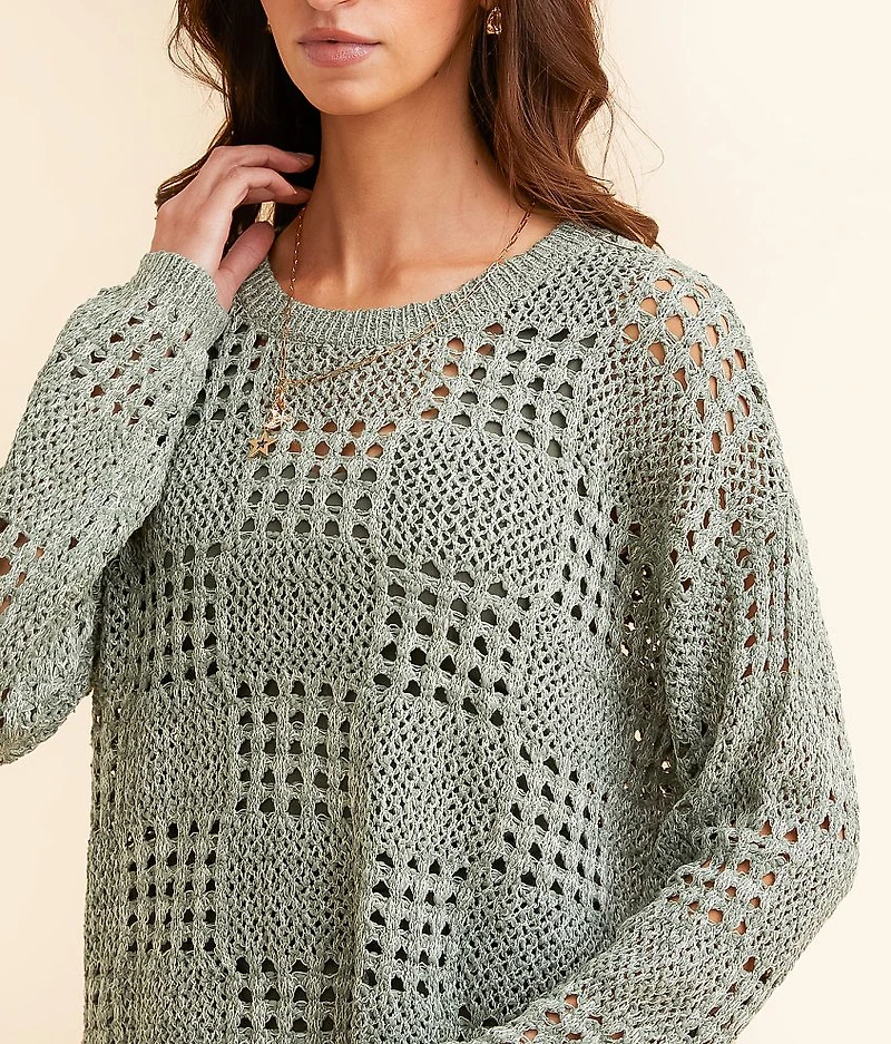 Pointelle Sweater