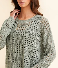 Pointelle Sweater