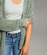 Pointelle Cardigan Sweater
