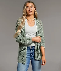 Pointelle Cardigan Sweater