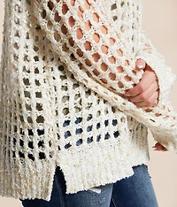 Eyelash Pointelle Sweater