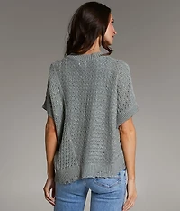 Pointelle Oversized Sweater