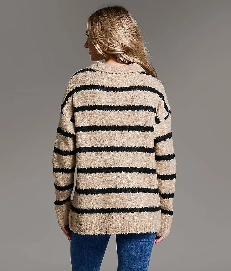 Prep Edit - Nubby Striped Sweater