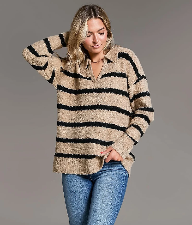 Prep Edit - Nubby Striped Sweater