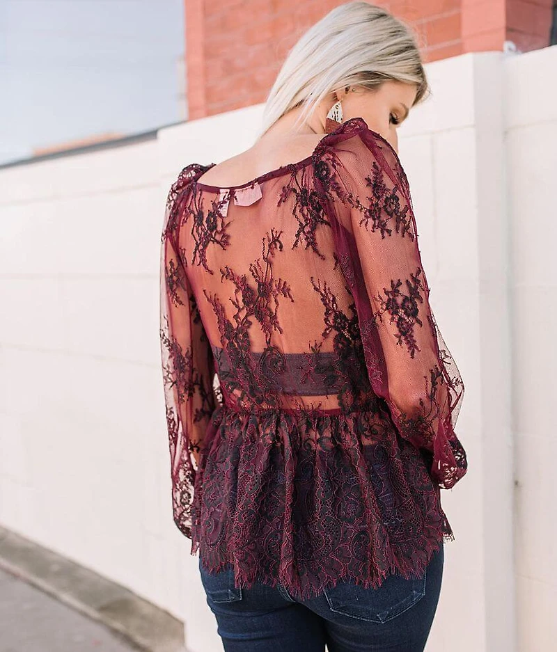 Eyelash Lace Top