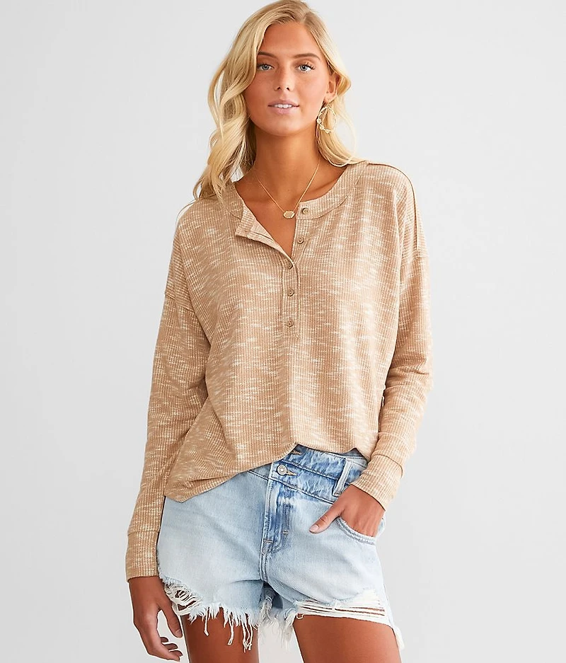 Raw Edge Henley