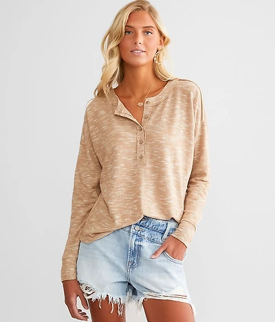 Raw Edge Henley
