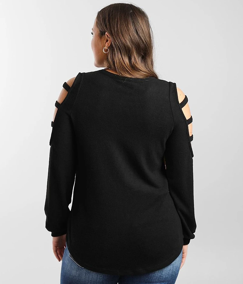 Strappy Cold Shoulder Top
