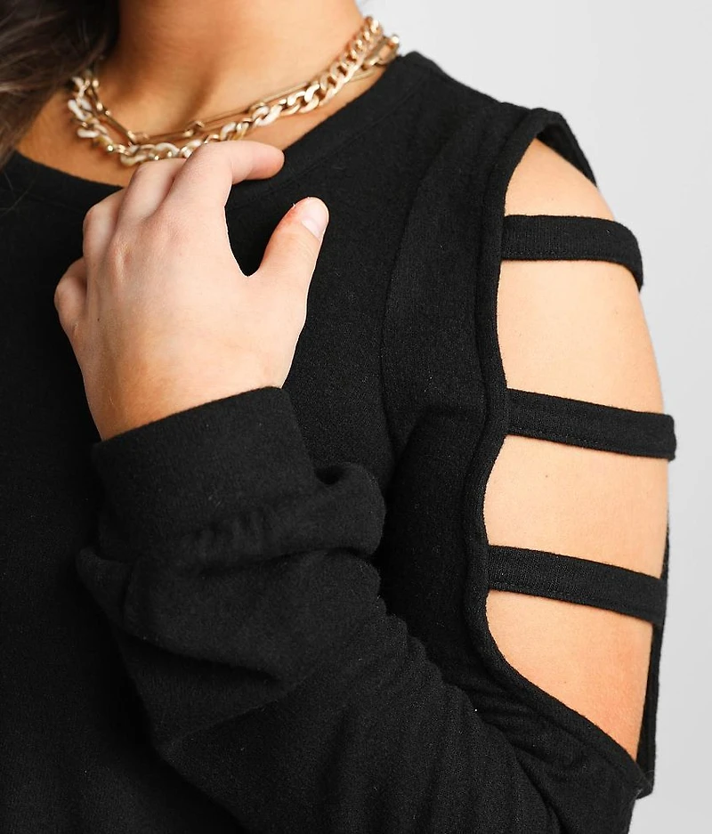 Strappy Cold Shoulder Top