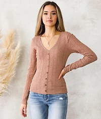 Textured Knit Top