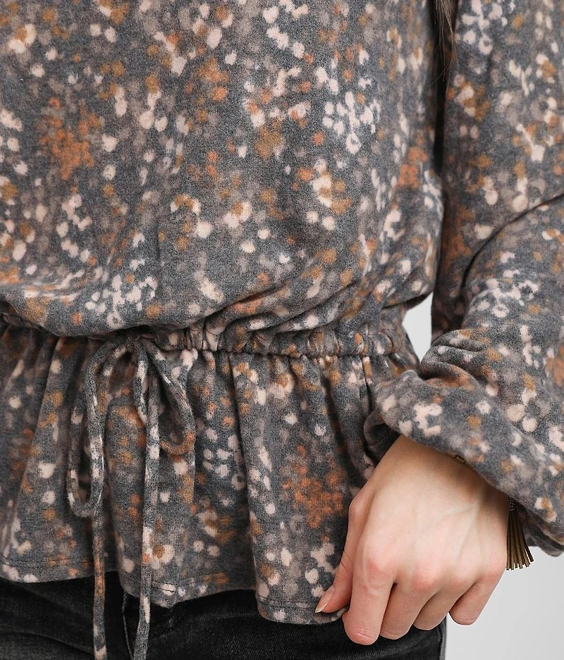 Printed Knit Top
