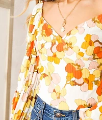 Retro Floral Top