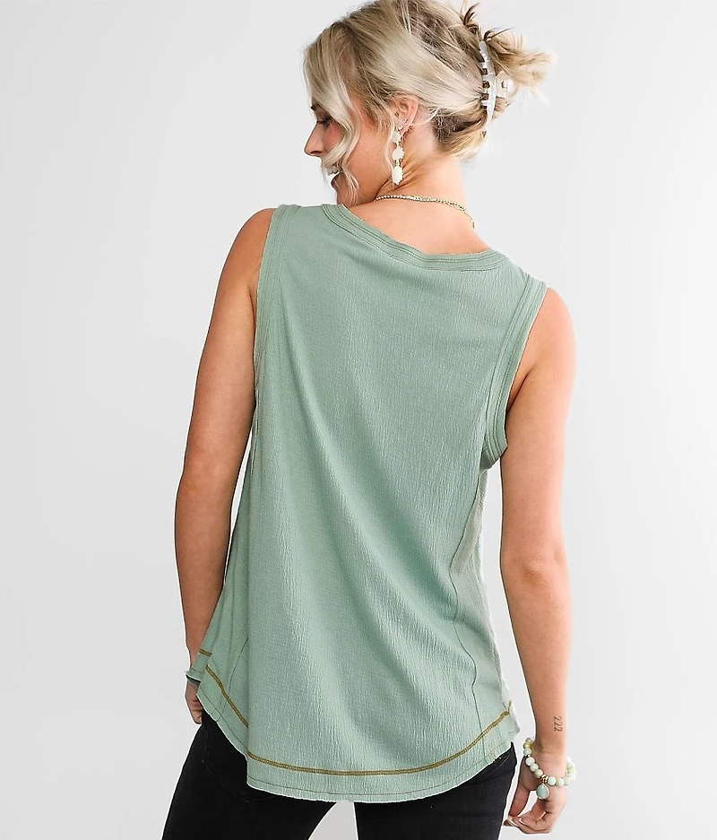 Contrast Stitch Tank Top