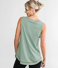 Contrast Stitch Tank Top
