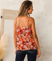 Floral Mesh Tank Top