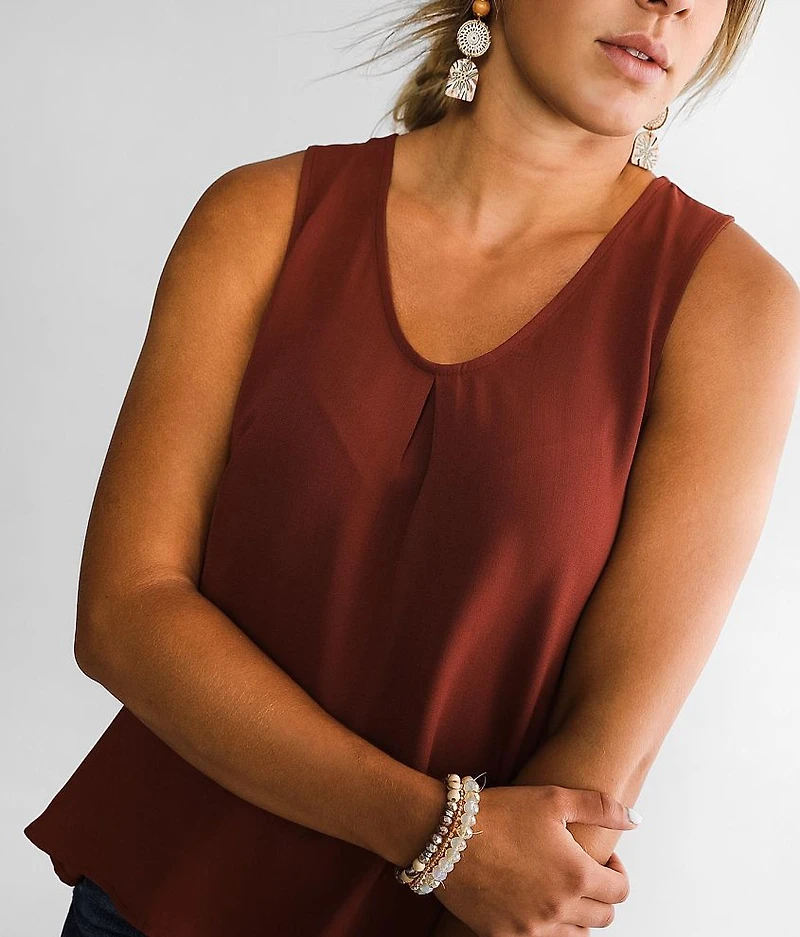 Pleated Tank Top