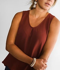 Pleated Tank Top