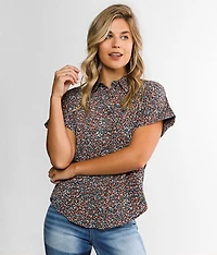 Printed Gauze Blouse