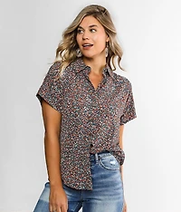 Printed Gauze Blouse