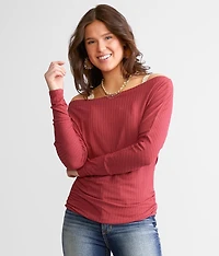 Jacquard Ribbed Top