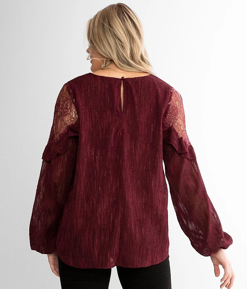 Textured Metallic Top