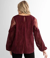 Textured Metallic Top
