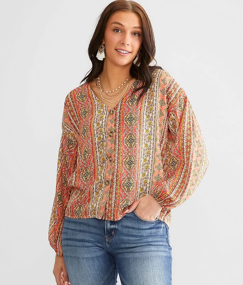 Printed Chiffon Blouse