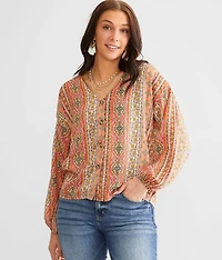 Printed Chiffon Blouse