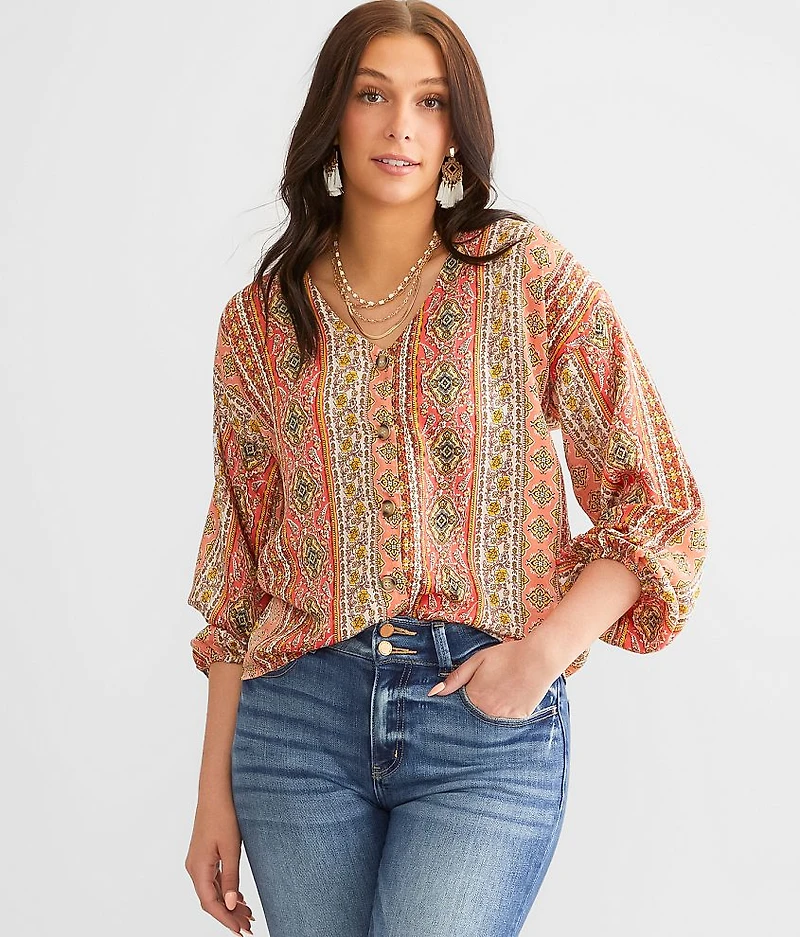 Printed Chiffon Blouse