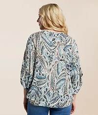Cinch Tie Dolman Top