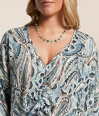 Cinch Tie Dolman Top
