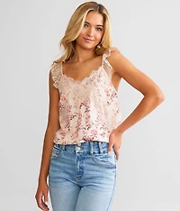 Eyelash Lace Tank Top