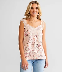 Eyelash Lace Tank Top