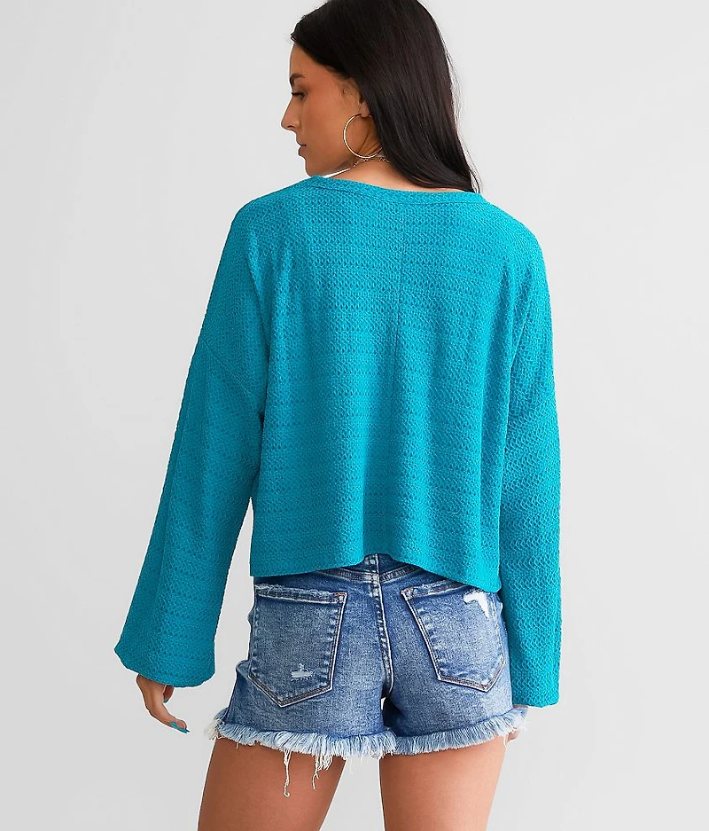 Crochet Mesh Cropped Top