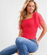 Smocked Crop Top