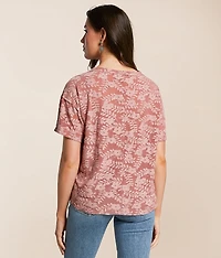Floral Jacquard Top