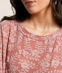 Floral Jacquard Top