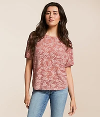 Floral Jacquard Top