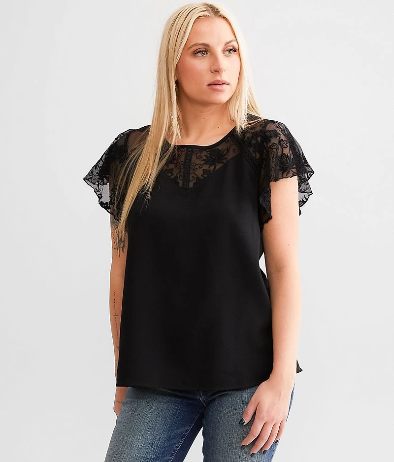 Pieced Lace Top