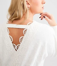Textured Dolman Top